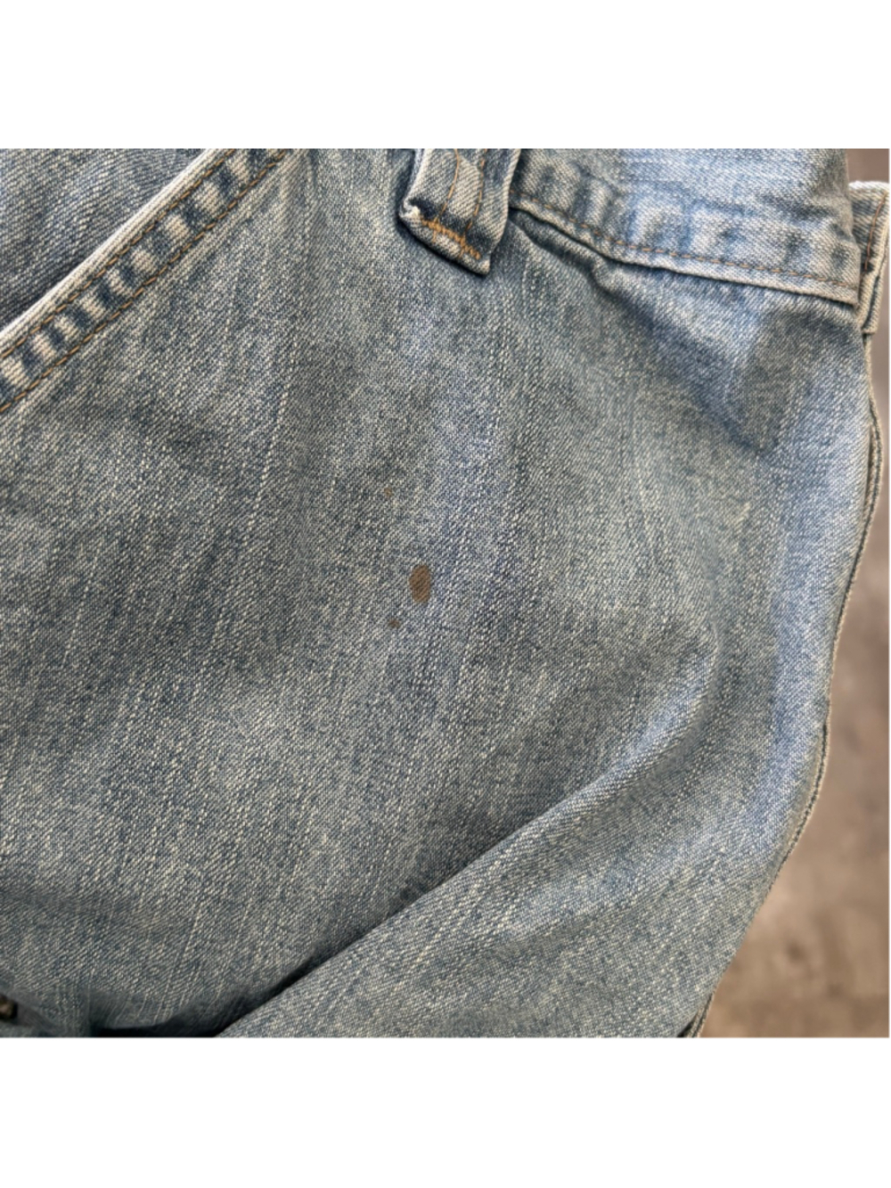Vintage Wrangler Jean Shorts Men’s Size 36 Blue Denim - Picture 5 of 5